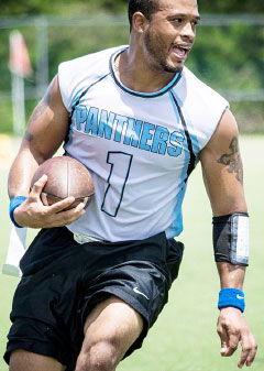 Glenn Duran moved the ball well for the Burger King Panthers.