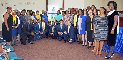 New members celebrate the opening of the NCU Cayman Alumni Chapter earlier this month.