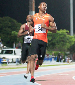 As well as being a runner, Yohan Blake is a fine cricketer too. - PHOTO: RON SHILLINGFORD