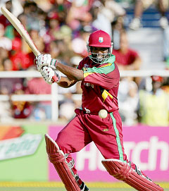Brian Lara visited Dominica last week. - PHOTO: AP