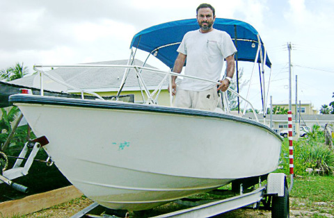 Nelson Villalobos came to the aid of the capsized boat.