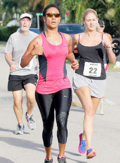 Wendy Clarke is one of the Fidelity Fun Run regular entrants. - PHOTOS: RON SHILLINGFORD