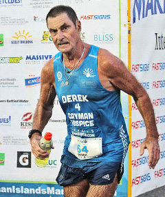 Derek Haines aims to raise $50,000 at the Cayman Islands Marathon in December. - PHOTO: RON SHILLINGFORD