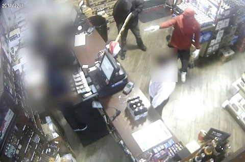 Security camera footage from Blackbeard