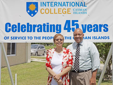 ICCI President Emerita Elsa Cummings and current president David Marshall. – PHOTO: KELSEY JUKAM
