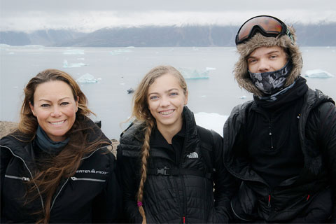 Ellen Cuylaerts and the kids