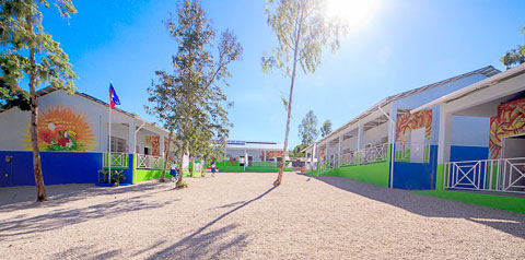 A view of the new building