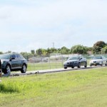 Wrecked cars often left by roadside