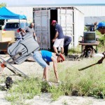 Volunteers clean up Rock Hole property