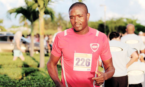 Jason Saunders has won the Credit Union 5K before.