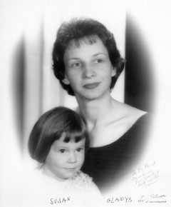 Gladys Howard and her daughter Susan in a photograph from the 1960s.