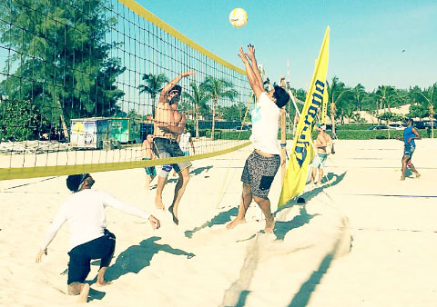 The beach volleyball league