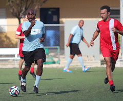 Nikolai Hill was one of the Sunday league regulars last season. - PHOTO: RON SHILLINGFORD