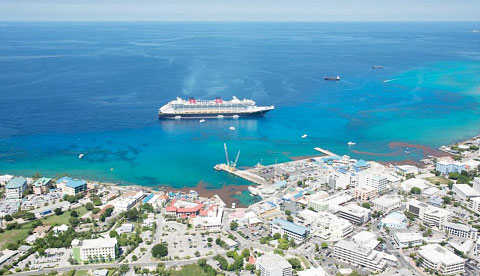 The government proposes to build a cruise ship berthing dock in George Town harbor.