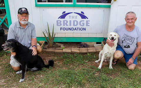 Bridge Foundation Executive Director Bud Volinksy, left, and resident and men’s house manager Mike Gilson. - Photo: Kelsey Jukam