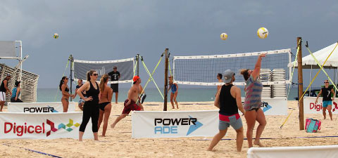Beach volleyball teams can earn prizes in Saturday’s Big Dig. – PHOTO: RON SHILLINGFORD