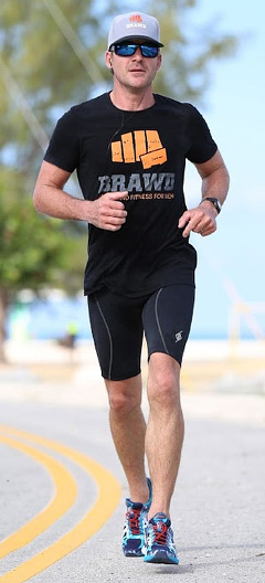 Ben Hart is training hard for the triathlon and half marathon.
