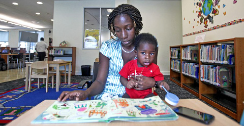 Dadrie-Am Moore and her son, Dijhaun