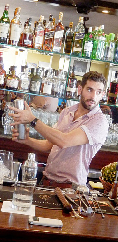 Mixologist Paulo Figueiredo in action. - PHOTO: JOANNA LEWIS
