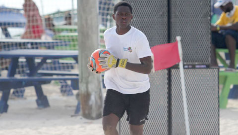 Welcome plays beach football as well as the regular game.