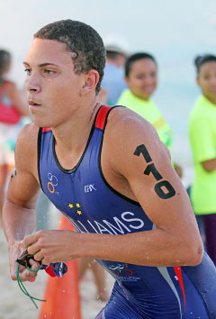 Brandon Williams, 17, won the men
