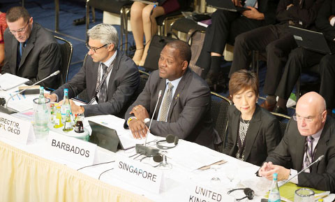Barbados Minister Donville Inniss at last year