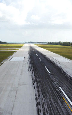 The runway at Owen Roberts International Airport. - PHOTO: CHRIS COURT