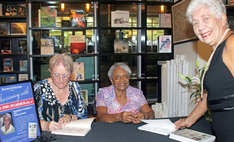 From left, author Heather McLaughlin, Sybil McLaughlin and former Speaker of the House Mary Lawrence. - Photo: Jewel Levy