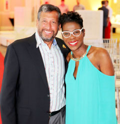Christopher Levy, president and CEO of the Jamaica Broilers Group, and Novia McDonald-Whyte, senior associate editor lifestyle at the Jamaica Observer - Photos: Maggie Jackson