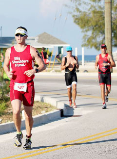 Last week’s Cayman triathlon was in scorching sunshine. - PHOTOS: RON SHILLINGFORD