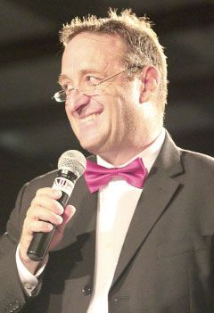 Bebarfald was emcee at last month’s boxing show.