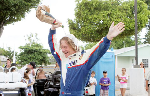 Erik Henriksen, pictured at the Race for Grace charity golf cart race in Grand Cayman earlier this year.