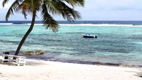 Thomas Russell Beach is a calm oasis just east of Bodden Town.