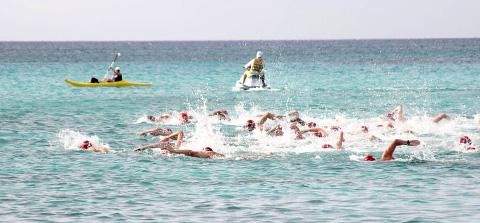 The Pirates Week 5K swim gets plenty of entrants. – PHOTO: RON SHILLINGFORD