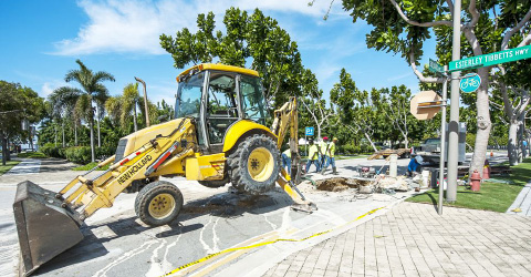 A broken main closed Solaris Avenue. - PHOTO: TANEOS RAMSAY