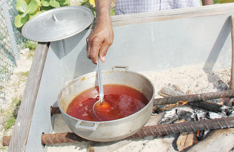 Food and drink vendors are a highlight of the East End Heritage Day.