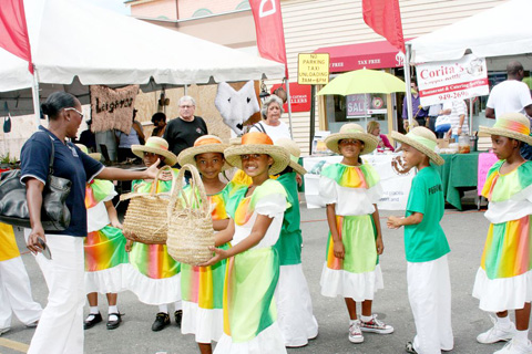 Kids don traditional costumes at George Town heritage day. – PHOTOS: JEWEL LEVY
