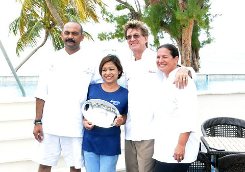 The hotly contested local category was won by Southern Cross Club’s Judith Jackson, for her pumpkin flan.