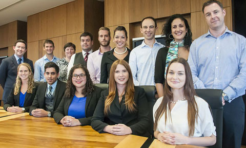 Walkers lawyers and summer interns.