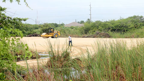 A newly created parking area will enable more people to park their vehicles within walking distance of the Bodden Town Heritage Day activities. - PHOTO: JEWEL LEVY
