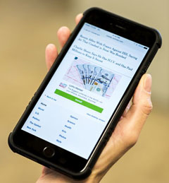 Digicel’s attempt to block Internet ads, similar to the one shown in the photo, from reaching mobile devices in the Cayman Islands has been rejected by regulators, at least temporarily.