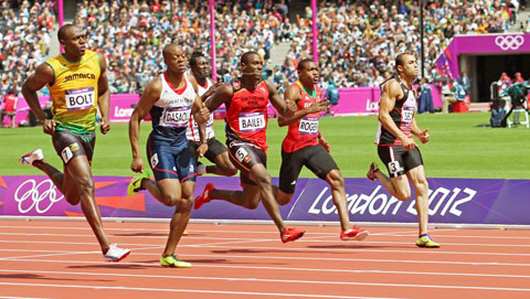 Watching Usain Bolt at the London Olympics was a great experience. - Photo: Ron Shillingford