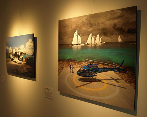 Had the helicopter been around back in the day, it might have looked out upon those magnificent sailing vessels. - Photo: Vicki Wheaton