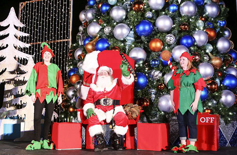 Santa made an appearance Saturday evening for the annual Christmas tree lighting at Camana Bay. He’ll return Thursdays through Dec. 17 at Gardenia Court to take children’s wishes.