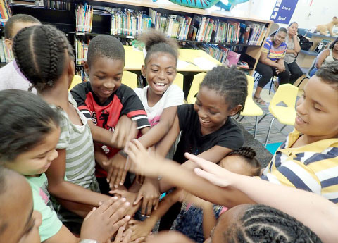 George Town Primary students in the Year 3 and 4 classes had a great time at a pilot arts-based literacy workshop.