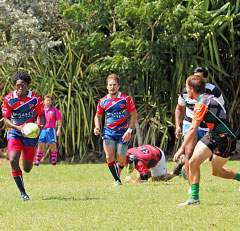 Shakur Welcome, left, and Ed Westin, right, are vying for a Hong Kong Sevens place. - PHOTOS: RON SHILLINGFORD