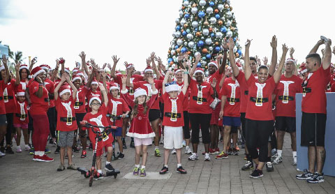 Santa Fun Run participants  – Photo: Stephen Clarke