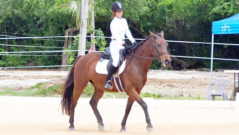 Lara Humphries and Storm.