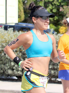 Cruz did the run leg of the Mercuryman relay this year.