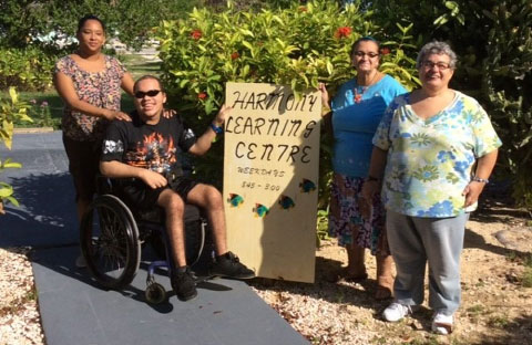 Harmony Learning Centre participants, from left, Vickie Scott, Jamaree Douglas, Joy Tibbetts and Paula Malone.